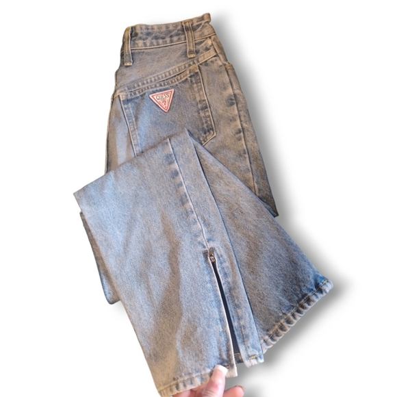 GUESS by Georges Marciano Vintage Denim Rare Ankle Zip Size 30 - Picture 6 of 16